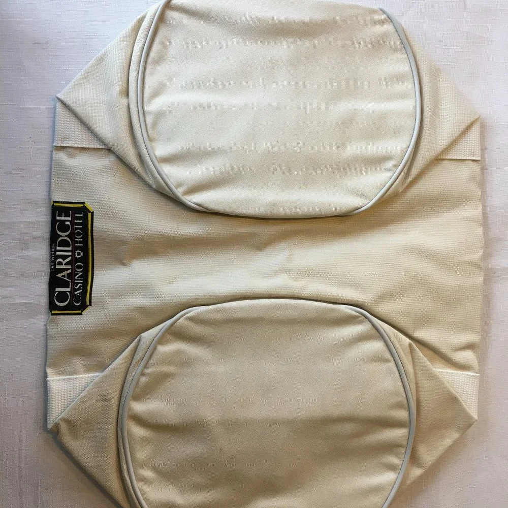 Vintage 1990s Claridge Casino Hotel Canvas Duffel Bag Collectable